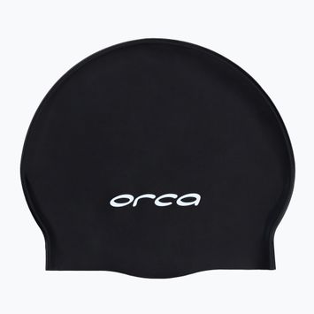 Orca silikoninė plaukimo kepuraitė juoda DVA00001