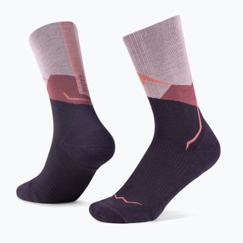 Kojinės BUFF Merino Lightweight Crew LWC1 pink