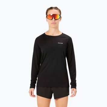 Moteriški bėgimo marškinėliai ilgomis rankovėmis NNormal Merino black