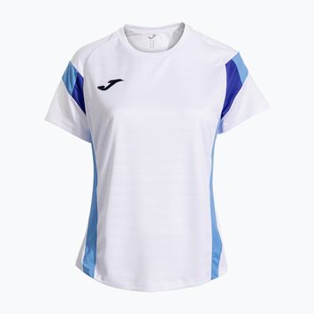 Moteriški teniso marškinėliai Joma Montreal white/sky blue