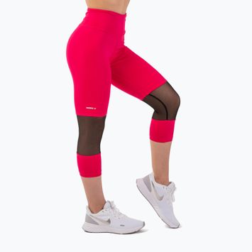 Moteriškos treniruočių kelnės NEBBIA Sporty High-Waist 3/4 pink