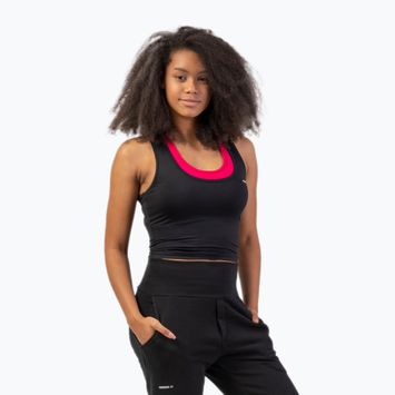Treniruočių marškinėliai moterims NEBBIA Sporty Slim Fit Crop black 4220110