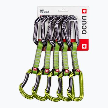 Ocun Falcon QD PA 10 cm laipiojimo pagalbinė priemonė 5 vnt. žalia.