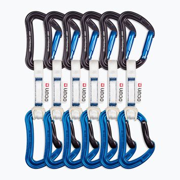 Ocun Raven QD Bio-Dyn-Ring climbing express 10 cm 6 vnt. mėlynos spalvos.