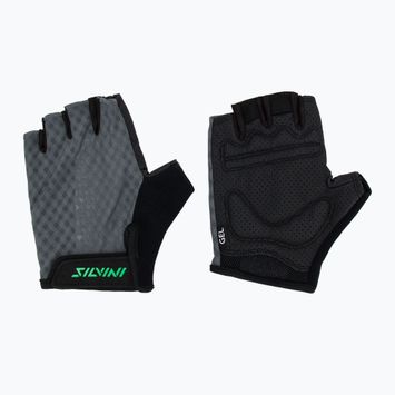 Vyriškos dviračių pirštinės SILVINI Gaiono grey/green