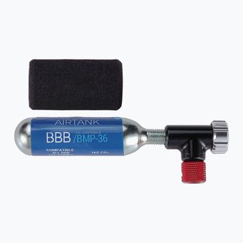 Dviračio pompa BBB Cycling Co2 EasyAir + 1x kasetė 16g black