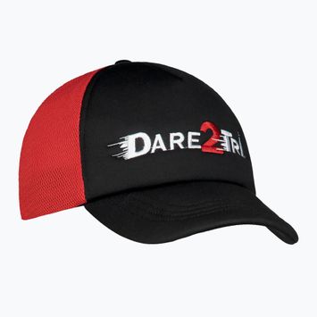 Kepuraitė su snapeliu Dare2Tri Truckers juoda/raudona