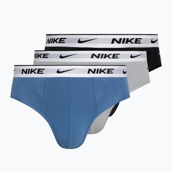 Vyriškos kelnaitės Nike Everyday Cotton Stretch Brief 3 poros star blue/wolf grey/black white
