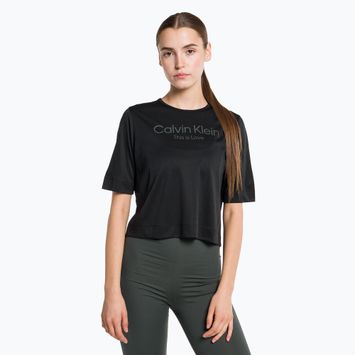 Moteriški Calvin Klein Knit black beauty marškinėliai