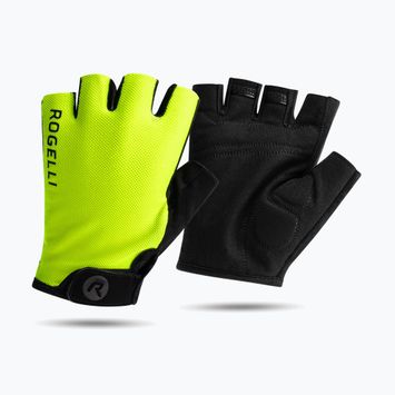 Rogelli Core Jr vaikiškos dviratininkų pirštinės fluoro geltonumo