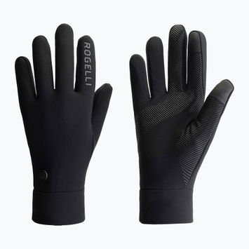 Vyriškos dviračių pirštinės Rogelli Essential Thermal Mid Season black
