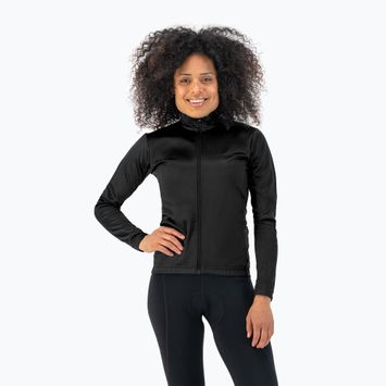 Moteriški dviračių marškinėliai ilgomis rankovėmis Rogelli Core black