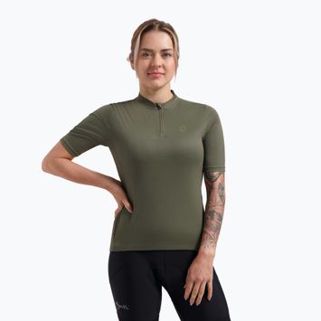 Moteriški dviračių marškinėliai Rogelli Core army green