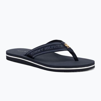 Moteriškos šlepetės per pirštą Tommy Hilfiger Webbing Beach Sandal space blue