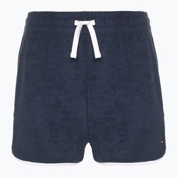 Moteriški šortai Tommy Hilfiger Terry Shorts dark night navy