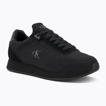 Vyriški batai Calvin Klein YM0YM01217 Runner Sock Laceup Mg Canvas triple black