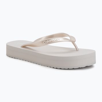 Moteriškos šlepetės Calvin Klein HW0HW03120 Flatform silver