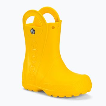 Vaikiški lietaus batai Crocs Handle Rain Boot Kids yellow