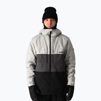 Vyriška snieglenčių striukė 686 Smarty 3-in-1 Form white heather colorblock