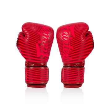Bokso pirštinės Fairtex Microfiber Art Collections Minimalism Art red