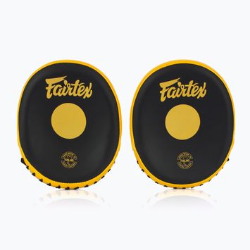 "Fairtex Speed & Accuracy Focus Mitts" juodos/auksinės treniruočių letenos