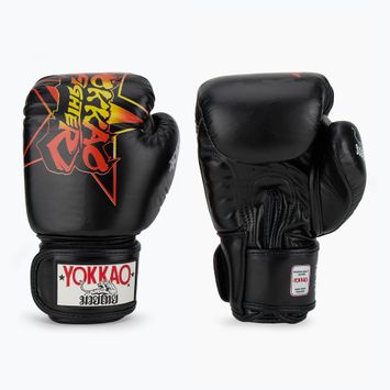 Vyriškos bokso pirštinės YOKKAO Fighter KO black