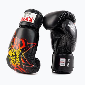 Vyriškos bokso pirštinės YOKKAO Fighter KO black