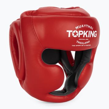 Bokso šalmas Top King Full Coverage red