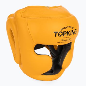 Bokso šalmas Top King Full Coverage yellow