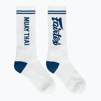 "Fairtex" "Muay Thai" kojinės baltos/mėlynos