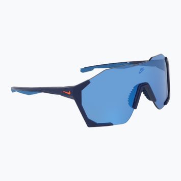 Akiniai nuo saulės Nike Charged Shield matte blue void/blue mirror