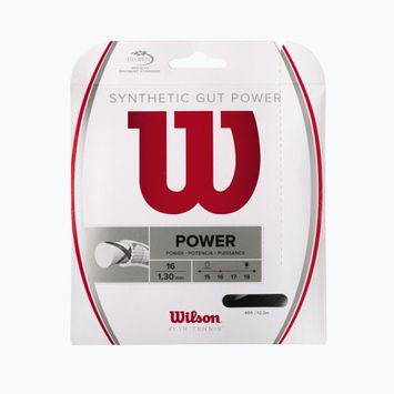 Wilson Synthetic Gut Power 16 teniso stygos 12,2 m juodos spalvos WRZ945200