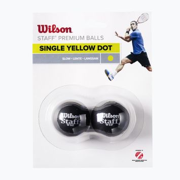 Wilson Staff skvošo kamuoliukas Yel Dot 2 vnt. juodas WRT617800+.