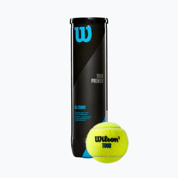 Wilson Tour Premier All Ct teniso kamuoliukai 4 vnt. geltoni WRT119400