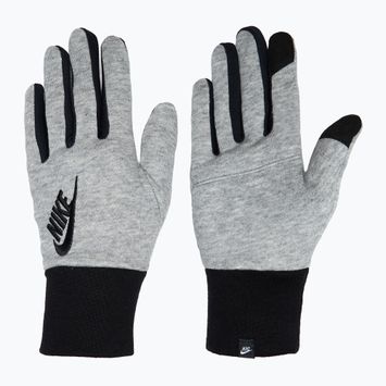 Moteriškos bėgimo pirštinės Nike Club Fleece grey heather/black/black