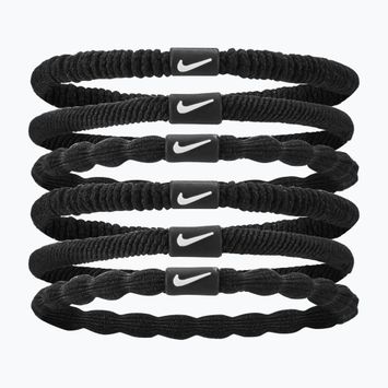 Plaukų gumutės Nike Flex Hair Tie 6 vnt. black/black/white