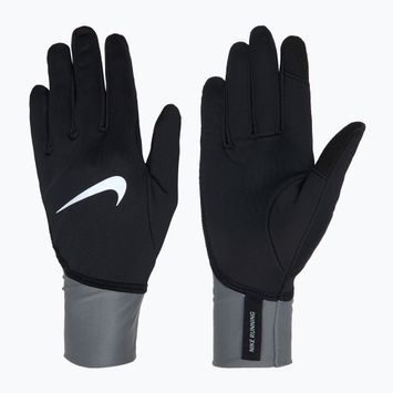 Moteriškos bėgimo pirštinės Nike Pacer Midweight RG black/smoke grey/silver