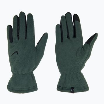 Moteriškos bėgimo pirštinės Nike One Therma-Fit Fleece vintage green/black