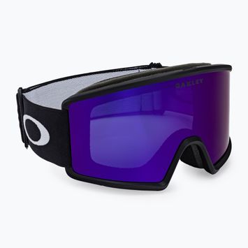 Oakley Target Line matiniai juodi/violetiniai iridžio spalvos slidinėjimo akiniai OO7120-14