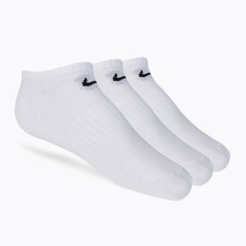 Nike Everyday Lightweight No Show 3pak treniruočių kojinės baltos SX7678-100