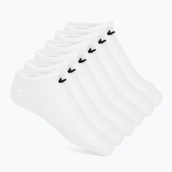 Kojinės Nike Everyday Lightweight No Show 6 poros white/black