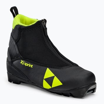 Vaikų bėgimo slidėmis batai Fischer XJ Sprint juoda/geltona