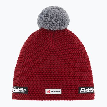 Žieminė kepurė Eisbar Jamie Pompon Ska burgundy/graumele