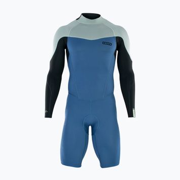Vyriškas plaukimo hidrokostiumas ION Element 2/2 Shorty Back Zip cascade blue