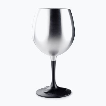 GSI Outdoors ledyno nerūdijančio plieno nerūdijančio Nesting Raudona vyno stiklinė žygiams sidabrinė 63310