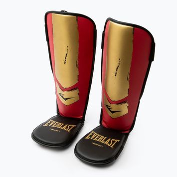 Bauzdų ir pėdų apsaugos Everlast Prospect Youth Shin Guards red/gold