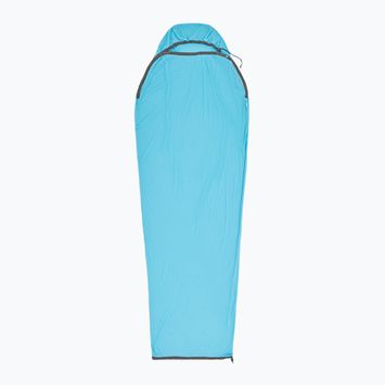 Miegmaišio pamušalas Sea to Summit Breeze Sleeping Bag Liner Mummy compact blue atoll/beluga