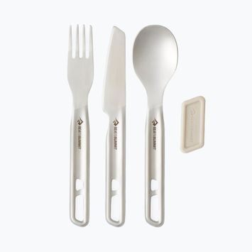 Stalo įrankiai Sea to Summit Detour Stainless Steel Cutlery 3 pcs