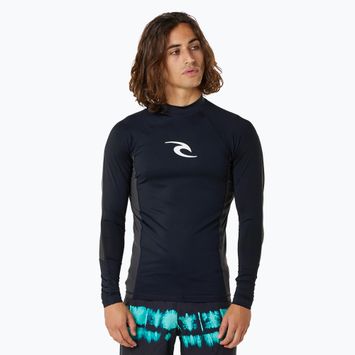 Vyriški plaukimo marškinėliai ilgomis rankovėmis Rip Curl Waves Upf Perf L/S black