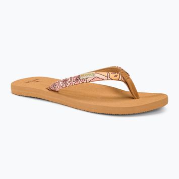 Moteriškos šlepetės per pirštą Rip Curl Freedom Bloom Open Toe bright peach